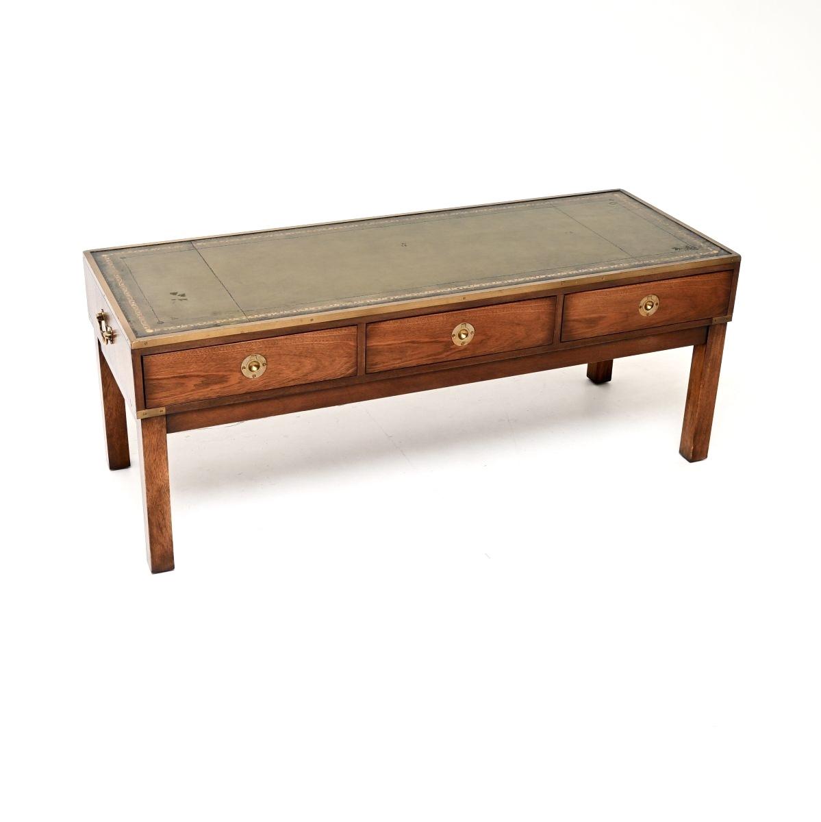 Antique Mahogany Military Campaign Style Coffee Table (1 of 10) Antique Mahogany Military Campaign Style Coffee Table (1 of 10)