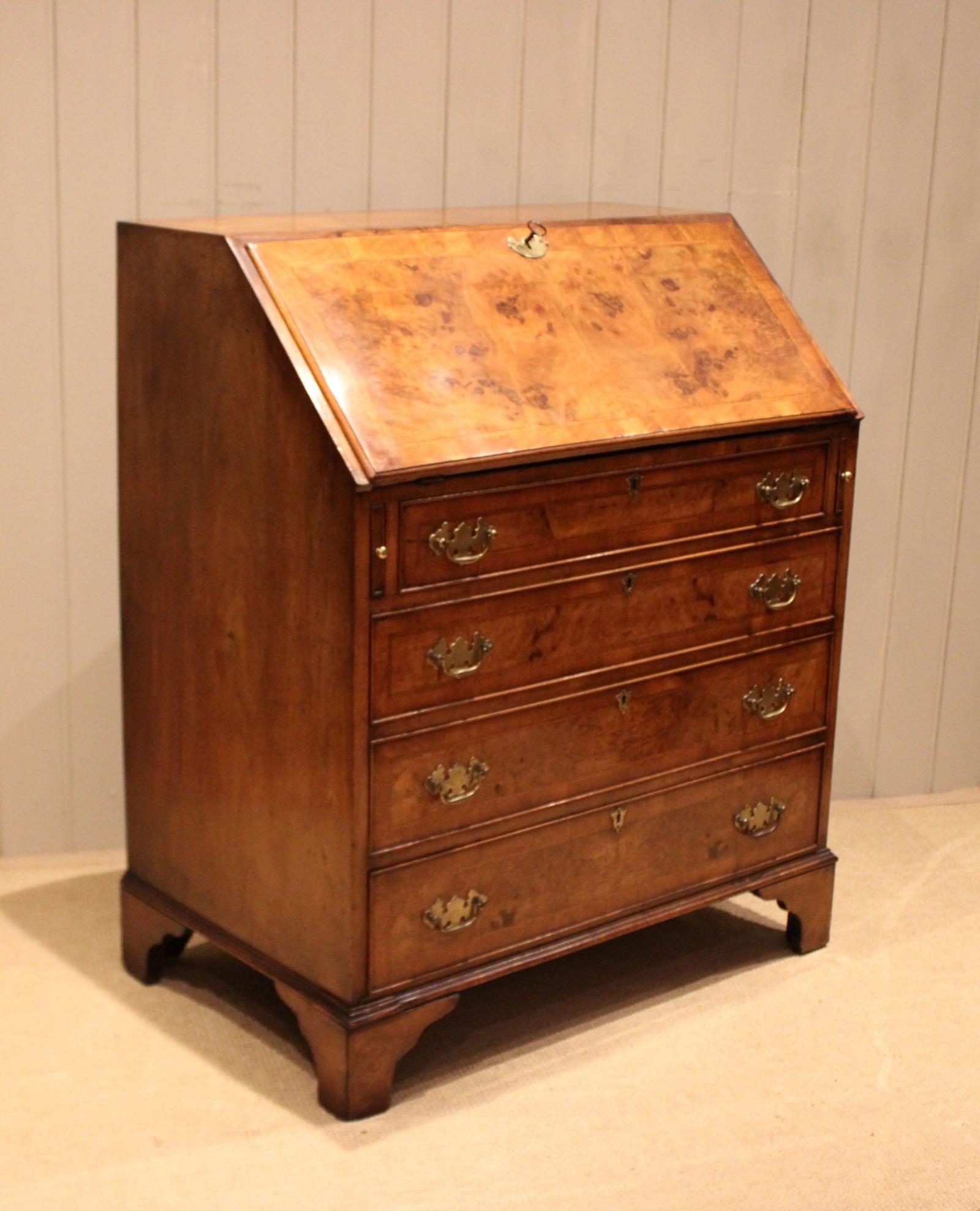 Good Quality Burr Walnut Bureau (1 of 12)