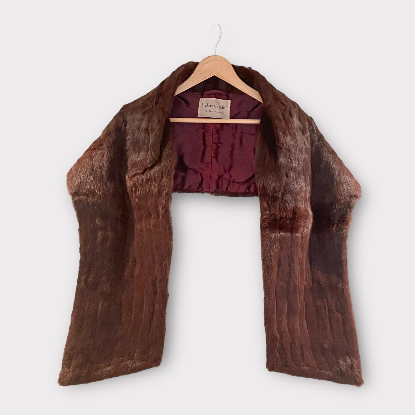 Stunning 1960s Mink Stole from Madame Campbell of Brighton - Original Box (1 of 17)