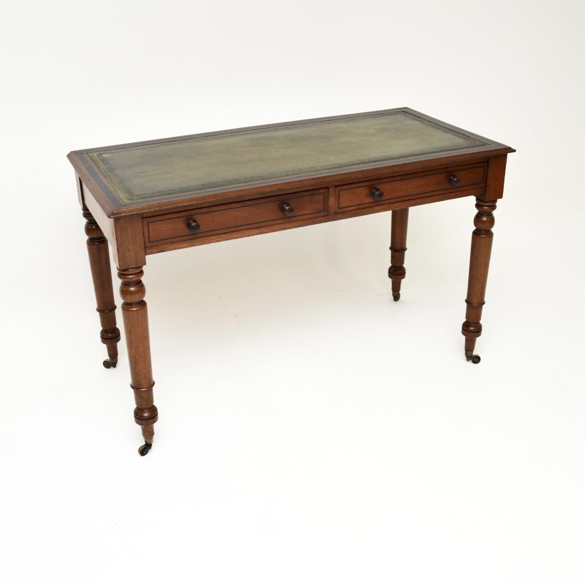 Antique Victorian Mahogany Writing Table / Desk (1 of 9)