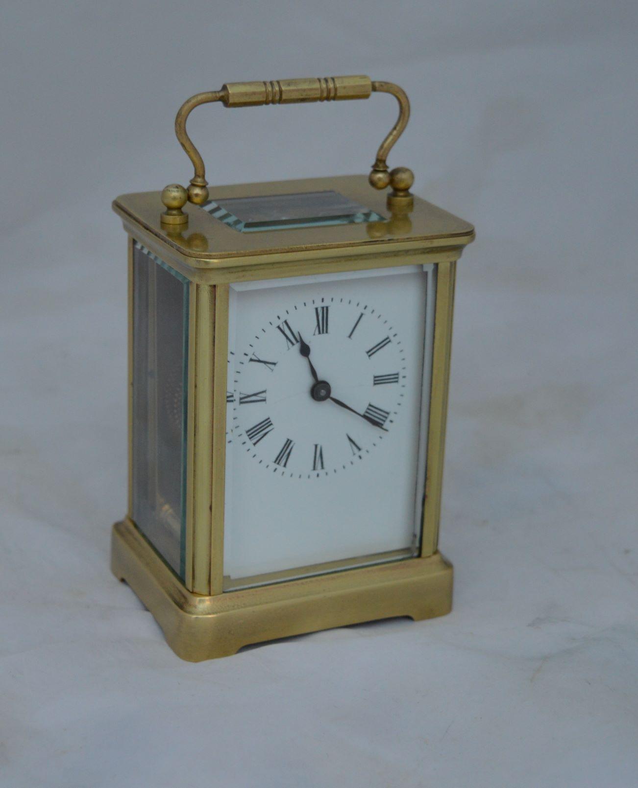 French Brass Carriage Clock (1 of 4) French Brass Carriage Clock (1 of 4)