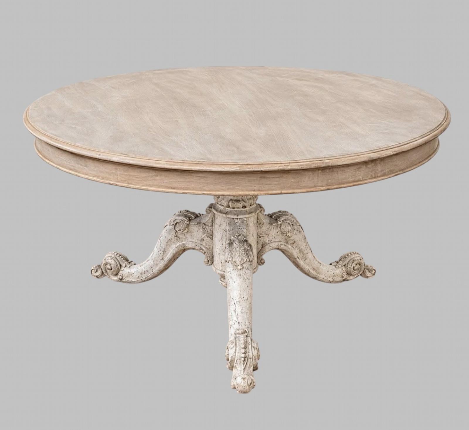 Mid 19th Century Bleached Mahogany Centre / Supper Table c.1850 (1 of 5) Mid 19th Century Bleached Mahogany Centre / Supper Table c.1850 (1 of 5)