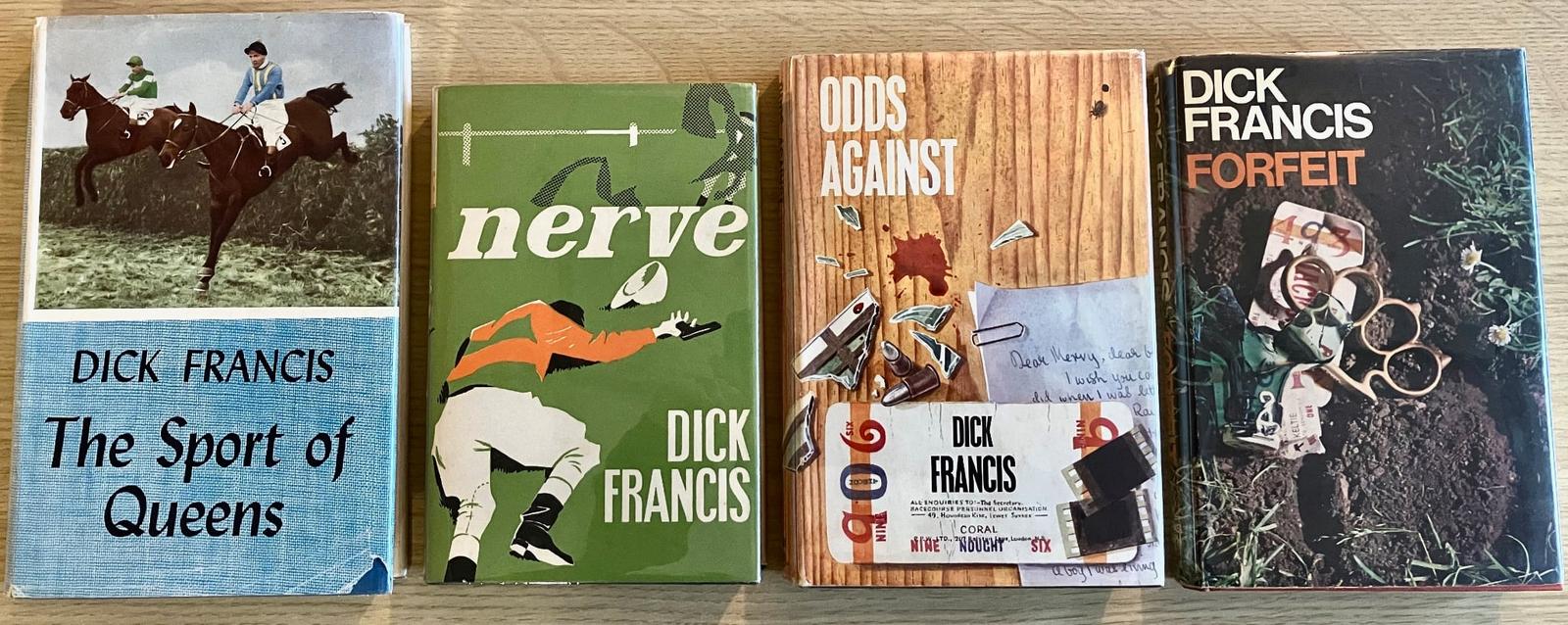 Dick Francis Collection 4 x First Editions Nerve Sport of Queens Odds Against (1 of 4) Dick Francis Collection 4 x First Editions Nerve Sport of Queens Odds Against (1 of 4)