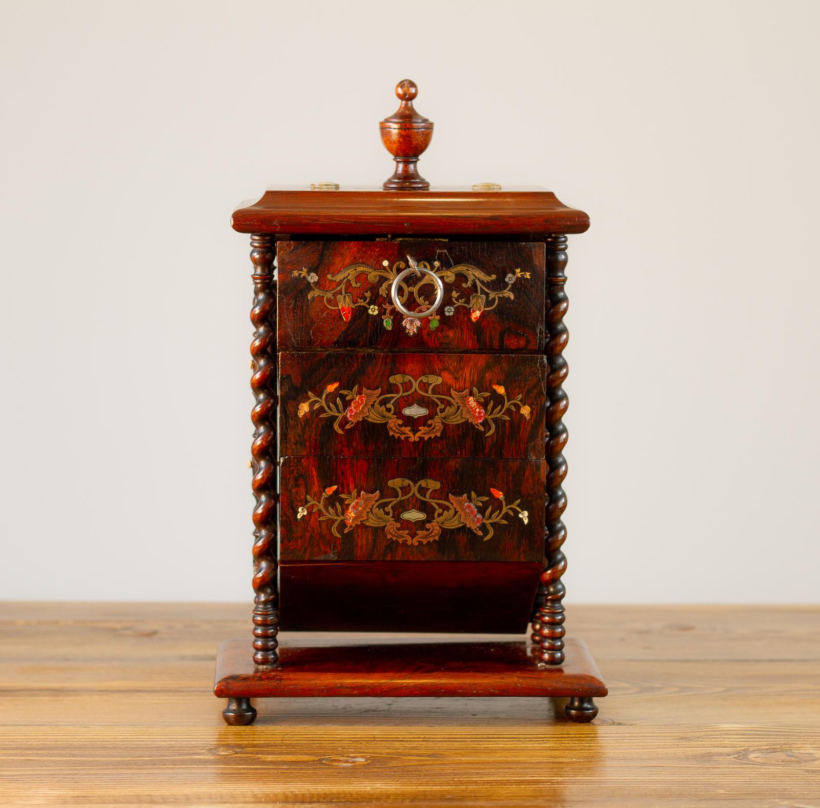 Decorative Inlaid Jewellery Box (1 of 12)