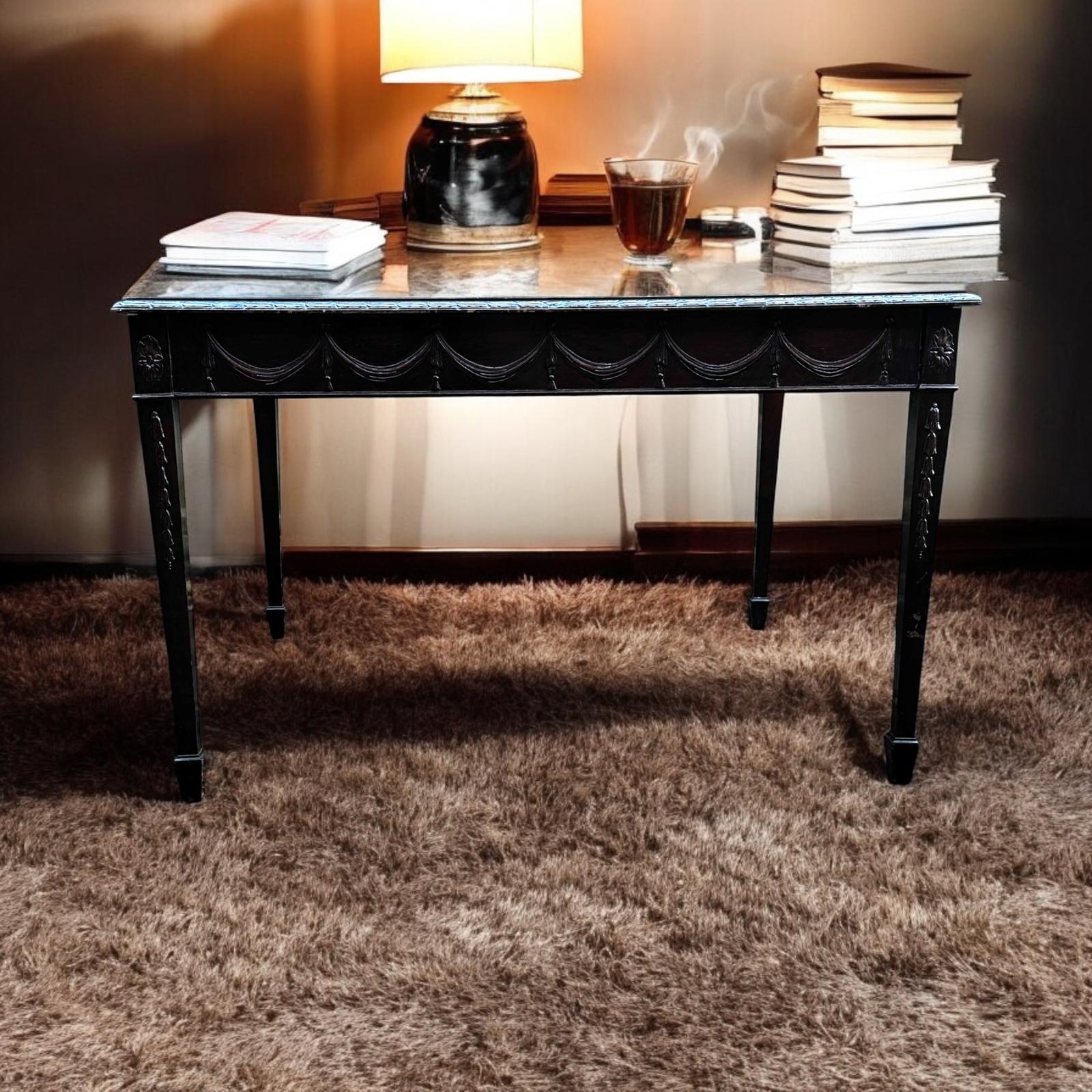 Antique Edwardian Mahogany Centre Table / Square Top / Seats 4-8 (1 of 8)