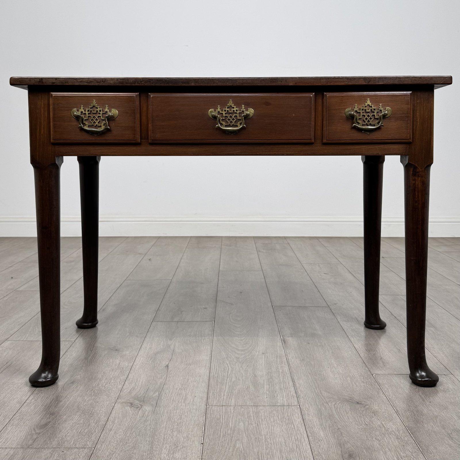 Antique Georgian Style Mahogany Side Table | Three Drawers & Pad Feet | AF-6703 (1 of 11) Antique Georgian Style Mahogany Side Table | Three Drawers & Pad Feet | AF-6703 (1 of 11)