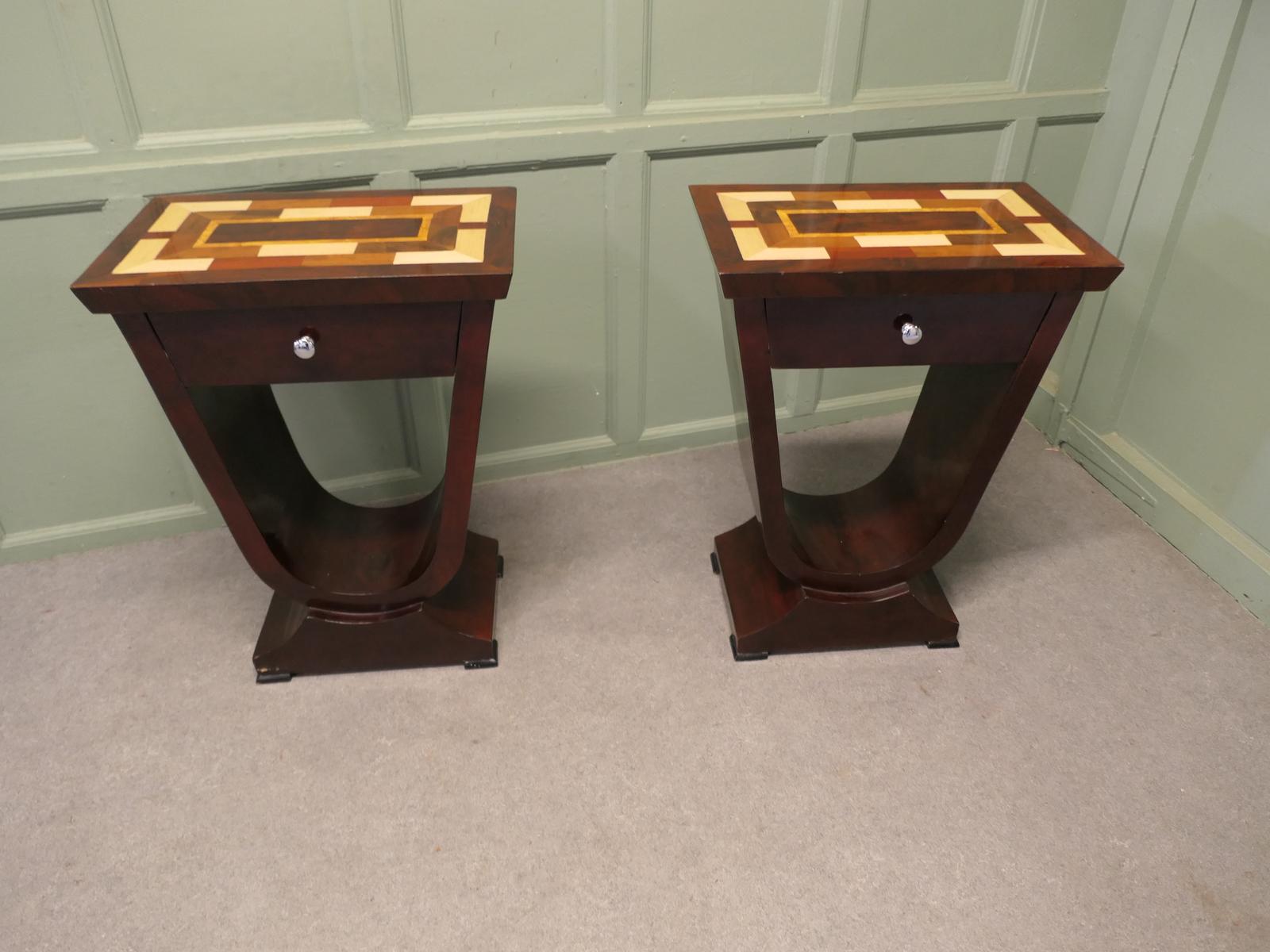 A Exceptional Pair of Art Deco Design Lamp Tables (1 of 6) A Exceptional Pair of Art Deco Design Lamp Tables (1 of 6)