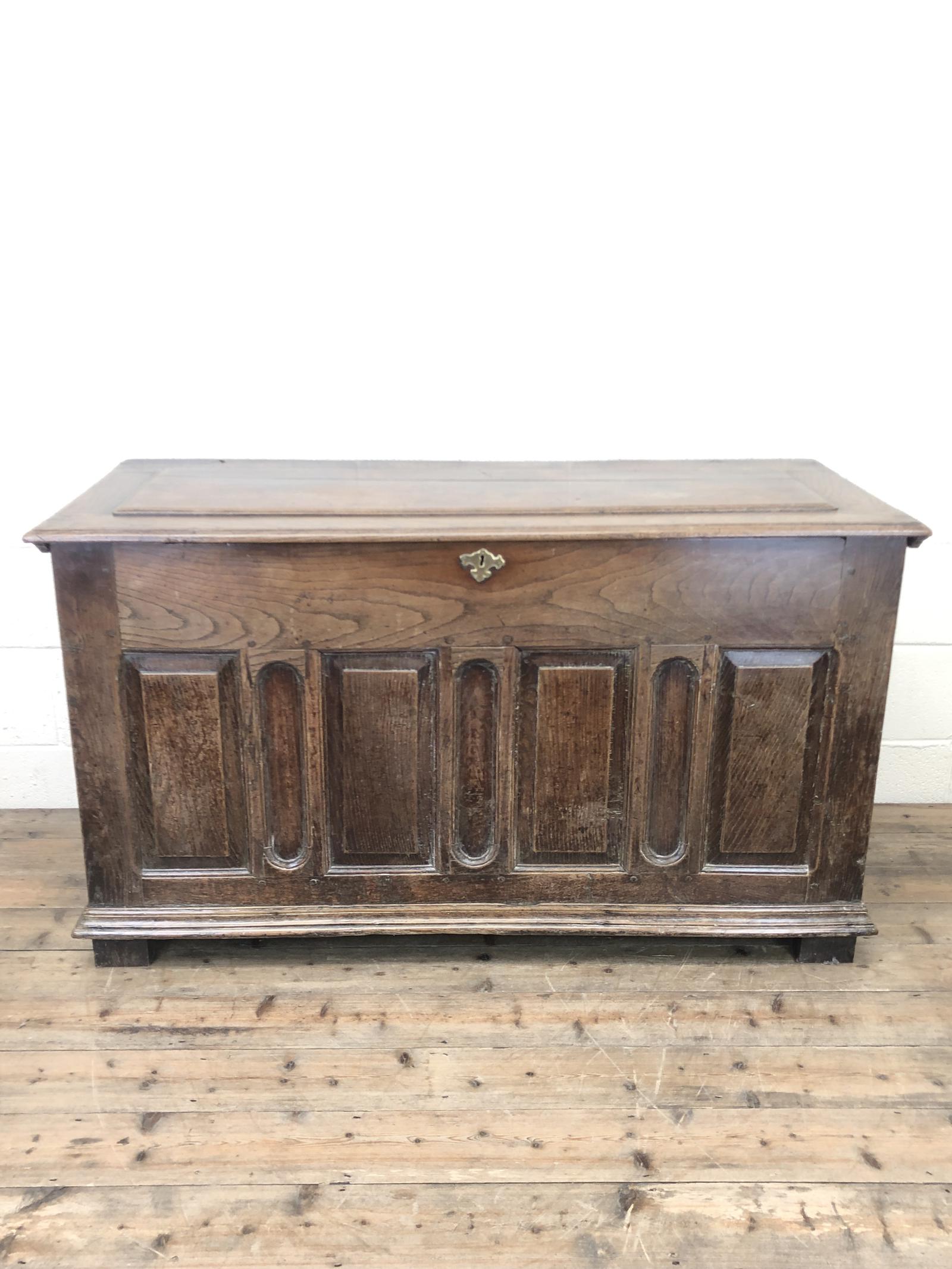 Antique Panelled Oak Coffer (1 of 9) Antique Panelled Oak Coffer (1 of 9)