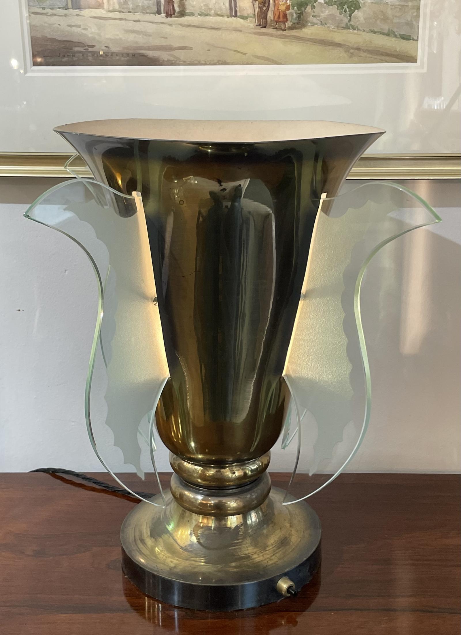 Stylish Art Deco Tulip Vase Lamp (1 of 7)