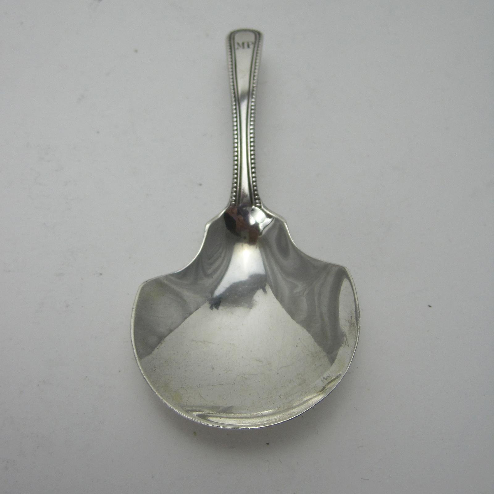 Charming Georgian Silver Tea Caddy Spoon (1 of 5)