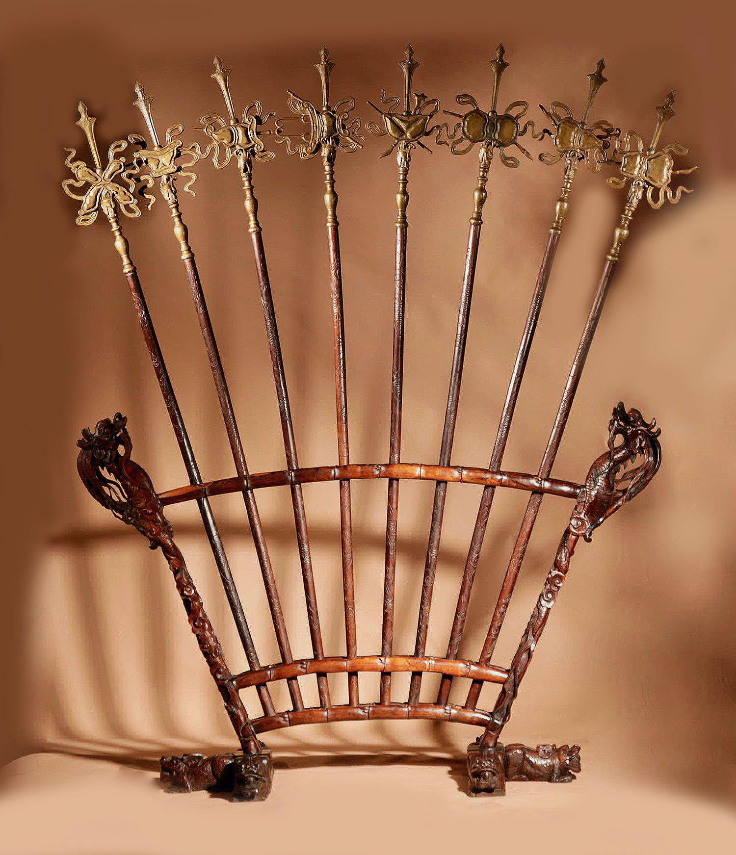 Magnificent Chinese Ceremonial Poles / Halberds Stand - China c.1850 (1 of 34) Magnificent Chinese Ceremonial Poles / Halberds Stand - China c.1850 (1 of 34)