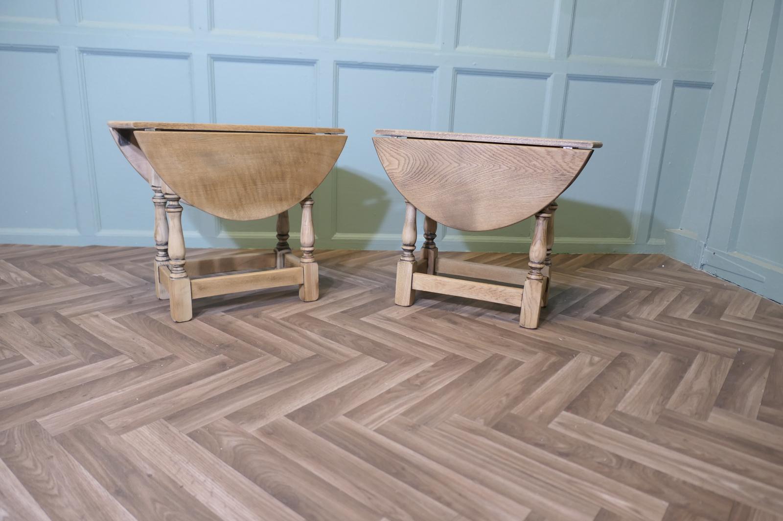 Pair of Oak Coffee or Side Tables (1 of 8)