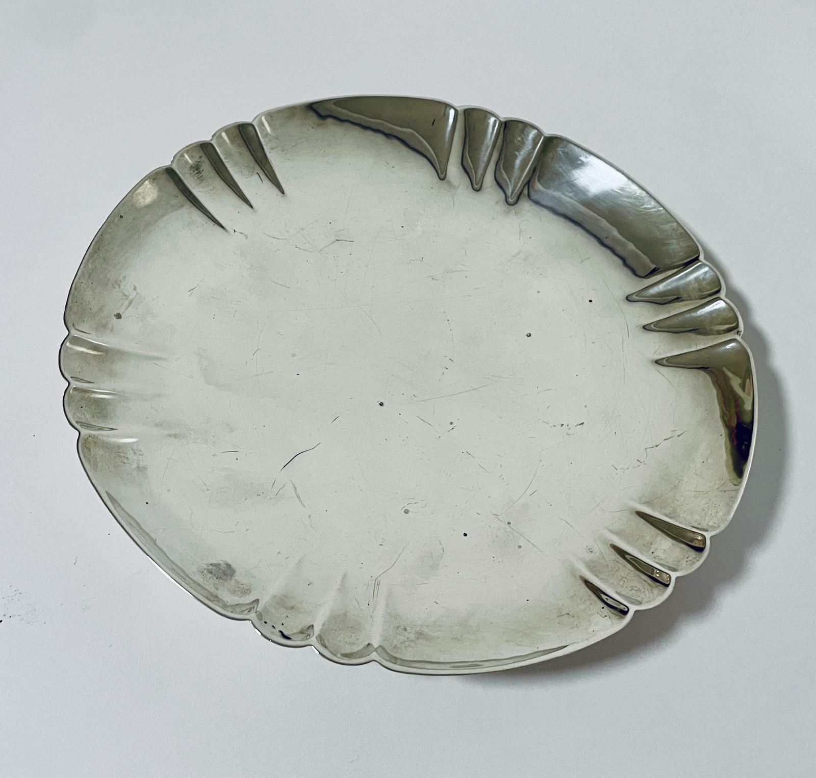 Antique Silver Pedestal Footed Bowl (1 of 7)