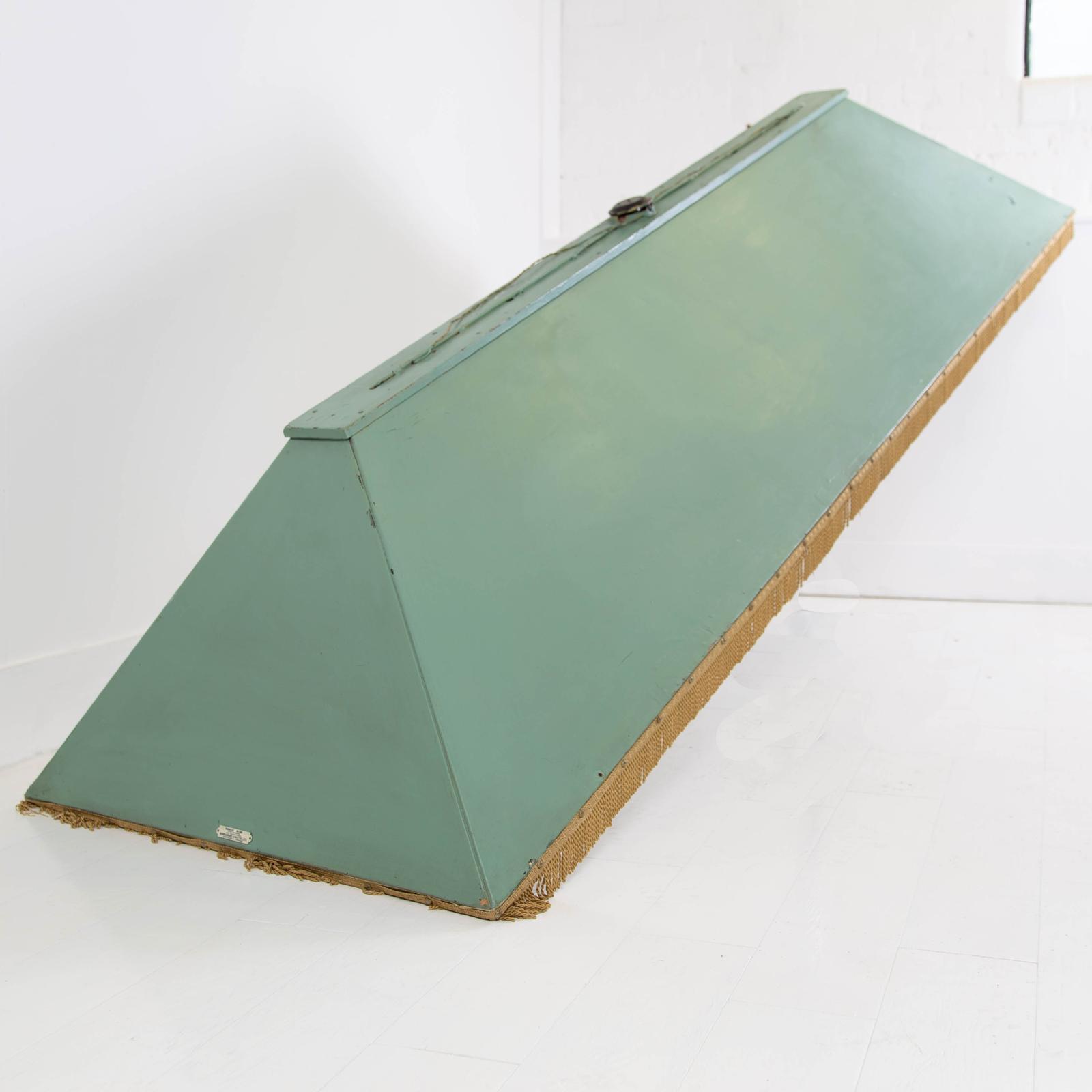 1930s Snooker Table Canopy Light by Burroughes & Watts Ltd of London (1 of 9)