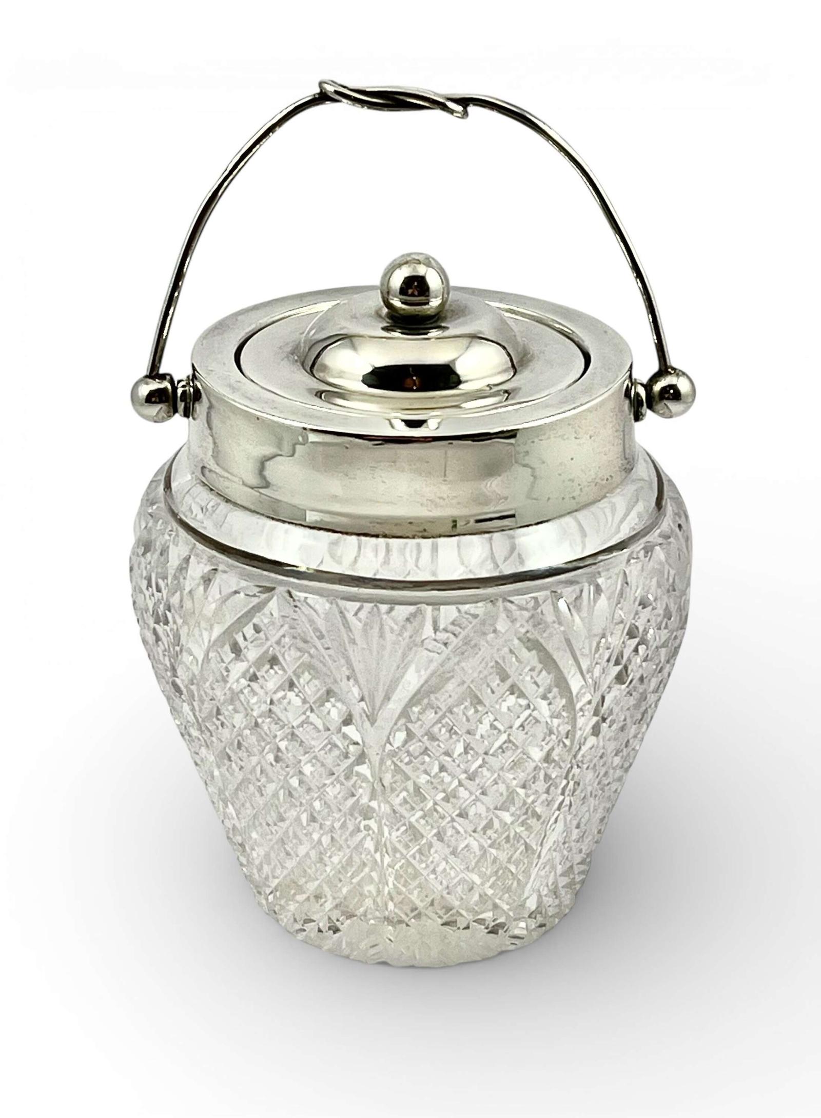Victorian Antique Silver & Glass Jam Jar - Chester 1896 (1 of 11) Victorian Antique Silver & Glass Jam Jar - Chester 1896 (1 of 11)