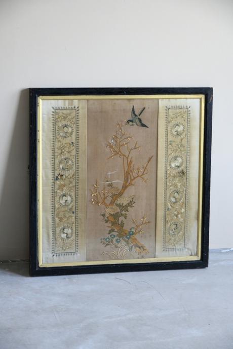 Decorative Chinese Silk Embroidered Panel (1 of 11)