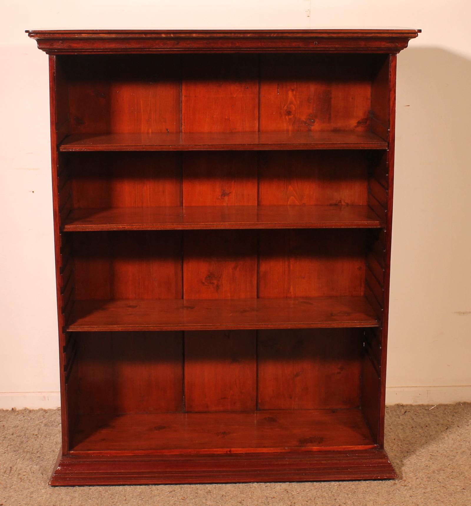 19th Century Mahogany Open Bookcase - England (1 of 11)