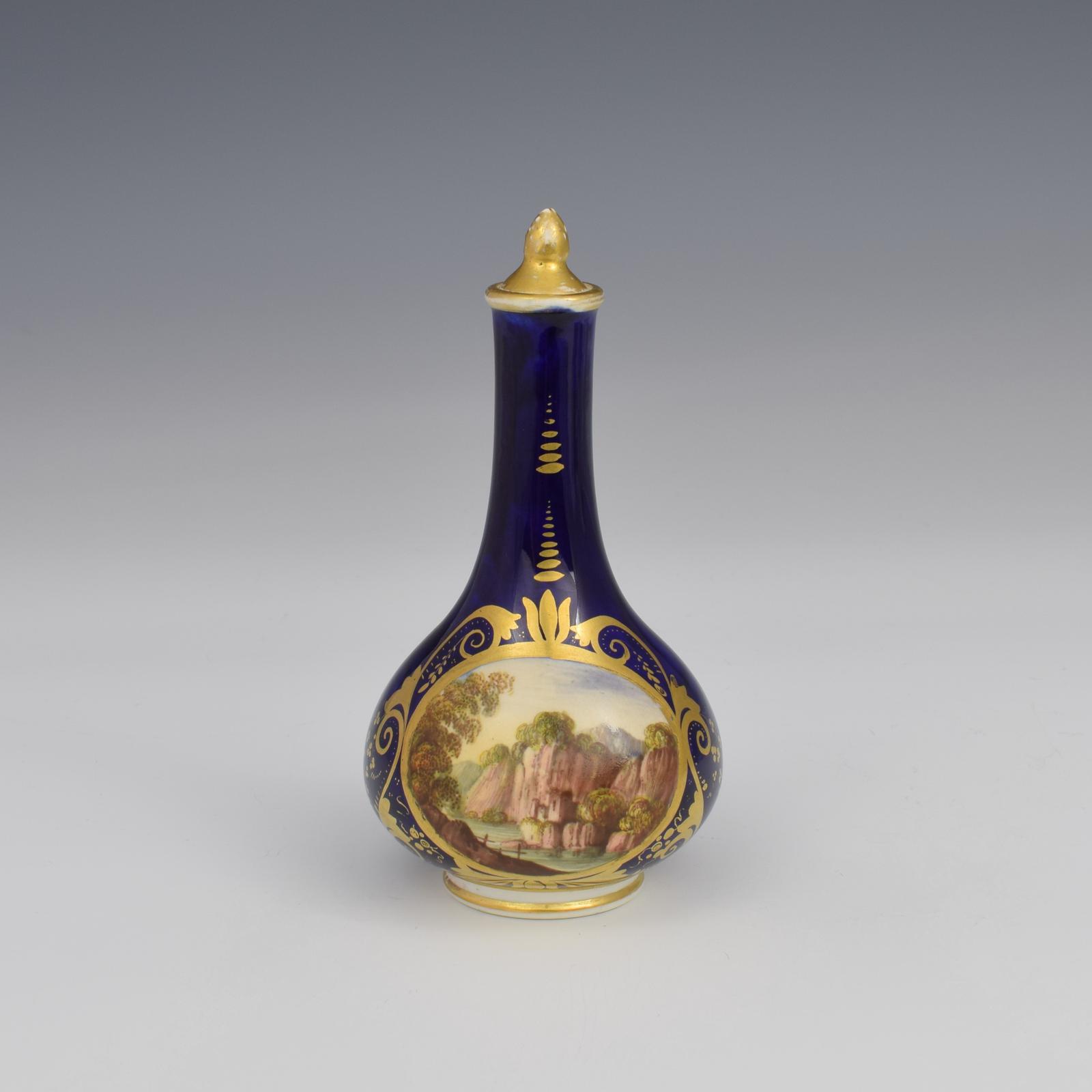 Georgian Derby Porcelain Scent Bottle Landscape View c.1815 (1 of 8) Georgian Derby Porcelain Scent Bottle Landscape View c.1815 (1 of 8)