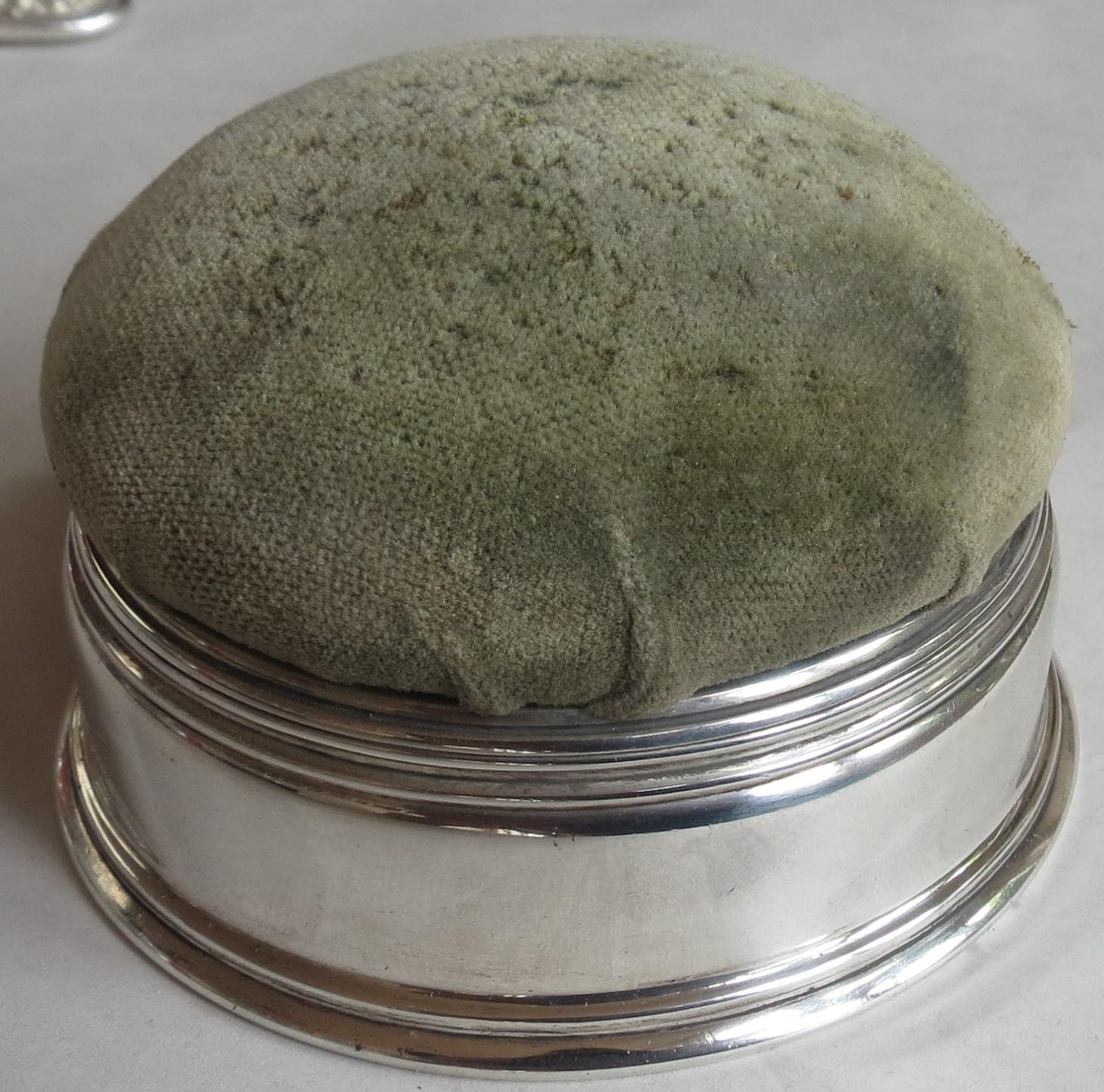 Tiffany & Co - Sterling sewing tidy cum pin-cushion - ca 1910 (1 of 9) Tiffany & Co - Sterling sewing tidy cum pin-cushion - ca 1910 (1 of 9)