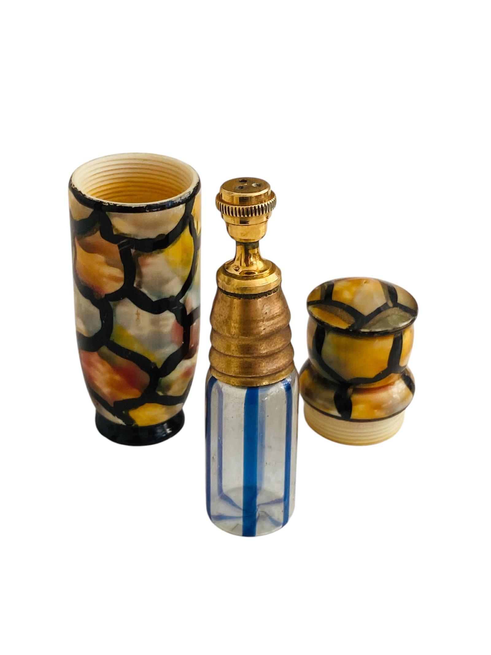 Art Deco 1930s Perfume Scent Bottle Phial in Celluloid Case Holder (1 of 9) Art Deco 1930s Perfume Scent Bottle Phial in Celluloid Case Holder (1 of 9)