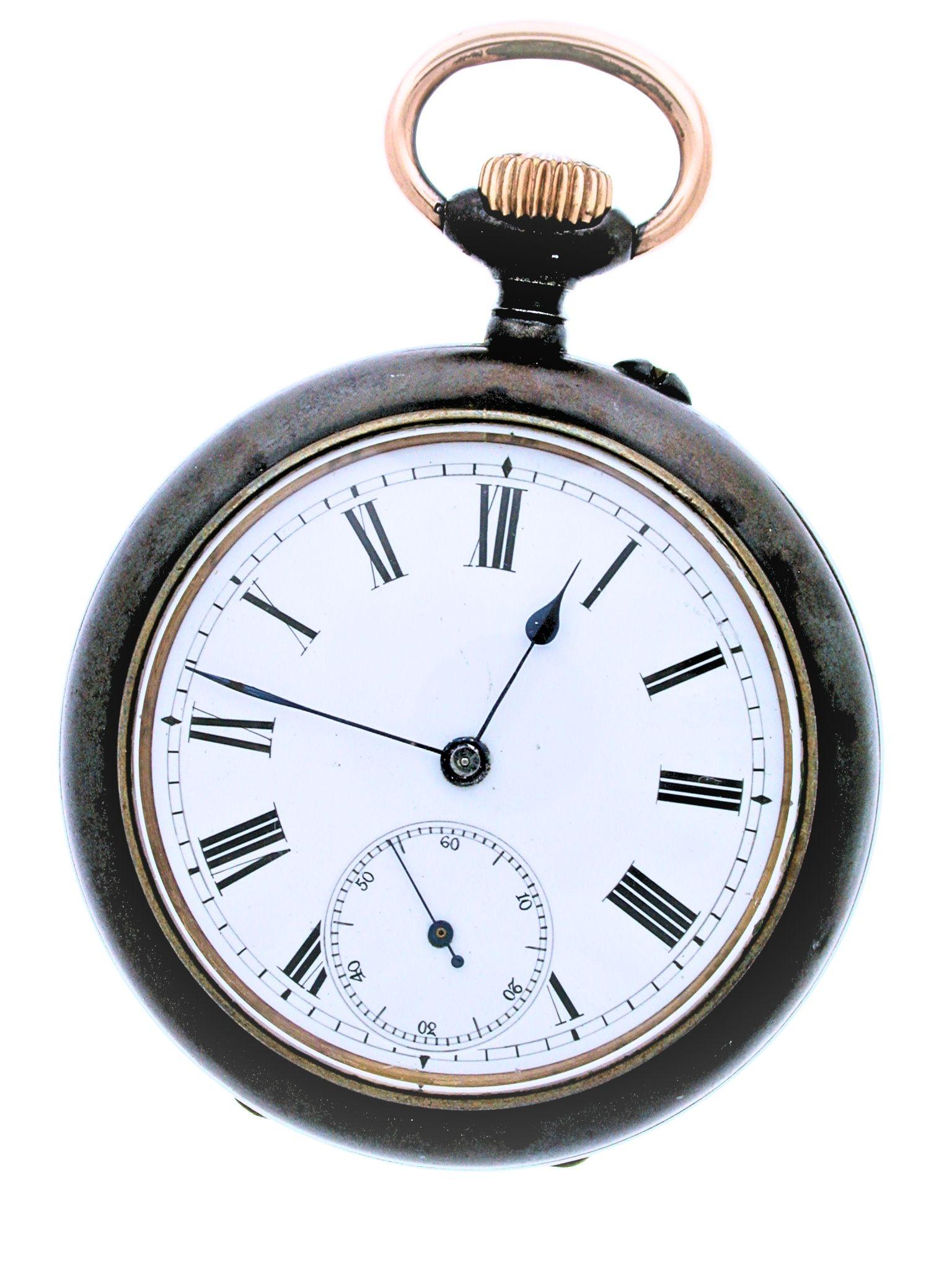 Calendar Gun Metal Pocket Watch Early 20th Century (1 of 4) Calendar Gun Metal Pocket Watch Early 20th Century (1 of 4)