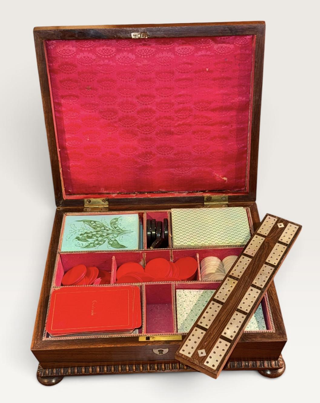 Inlaid Rosewood Games Box (1 of 8) Inlaid Rosewood Games Box (1 of 8)
