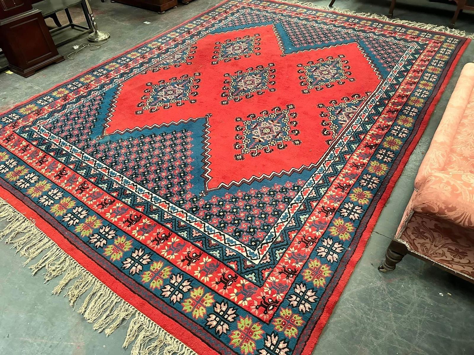 Large Vintage Moroccan Berber Woollen Rug (1 of 12)