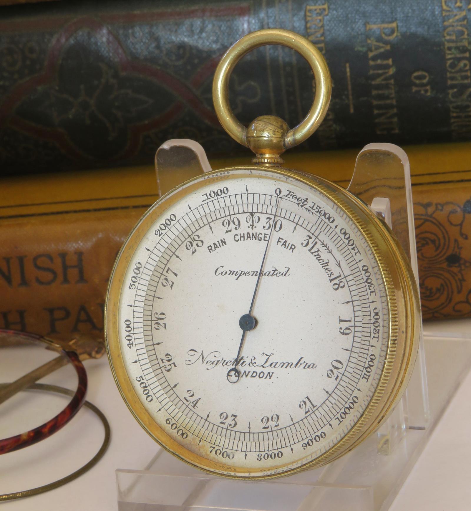 Antique Negretti & Zambra Compensated Pocket Barometer Altimeter (1 of 4) Antique Negretti & Zambra Compensated Pocket Barometer Altimeter (1 of 4)