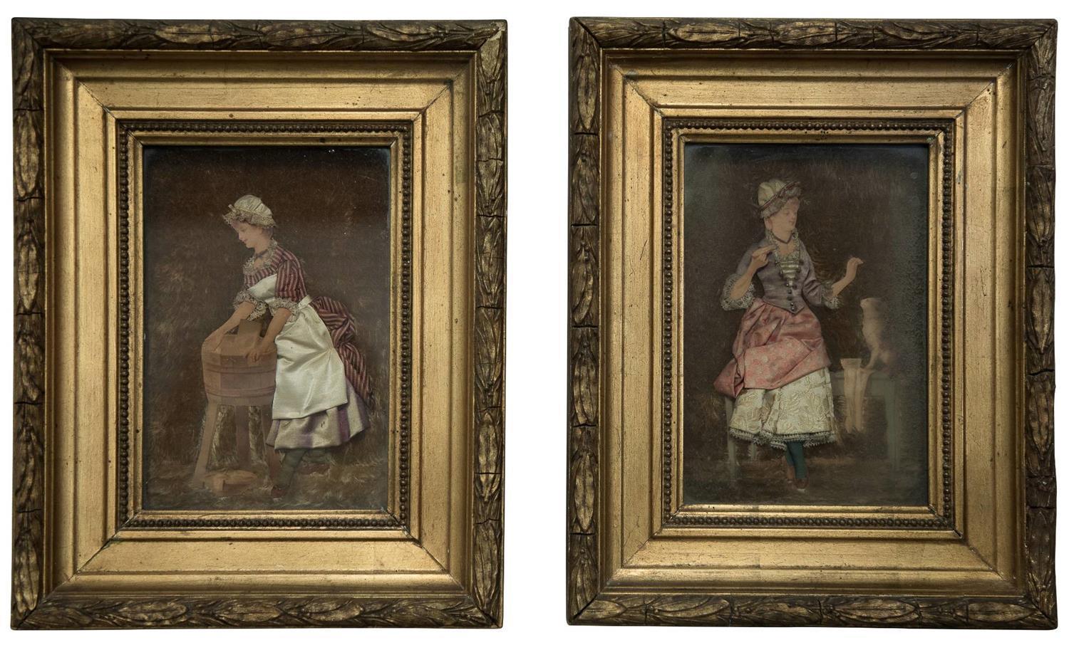 Pair of Decoupage Shadow Box Prints (1 of 1) Pair of Decoupage Shadow Box Prints (1 of 1)