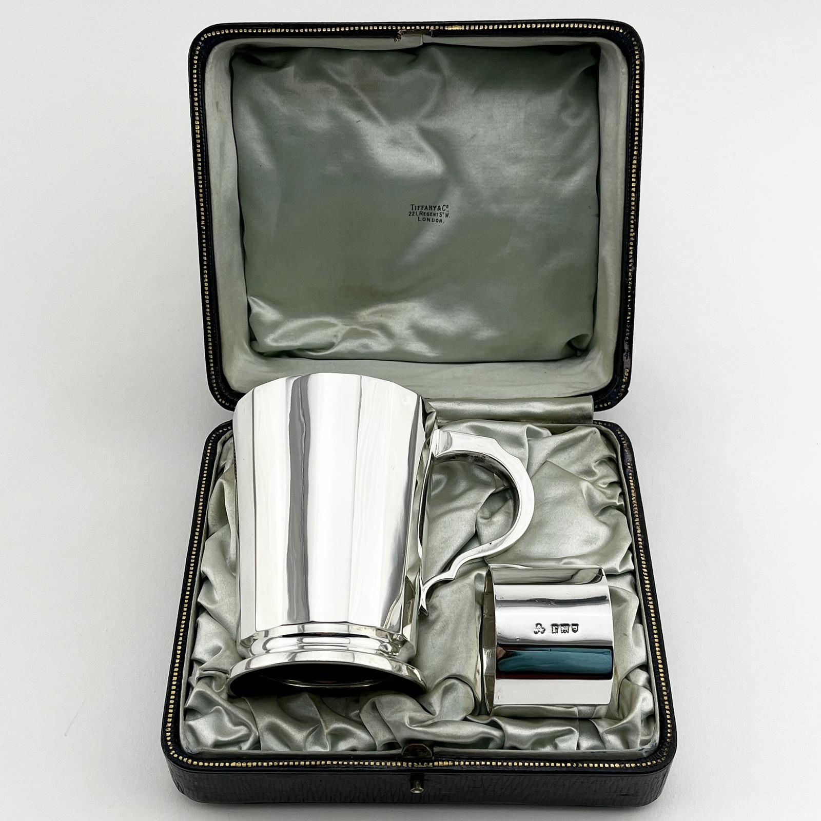 Tiffany Boxed Sterling Silver Two Piece Christening Set (1 of 12)