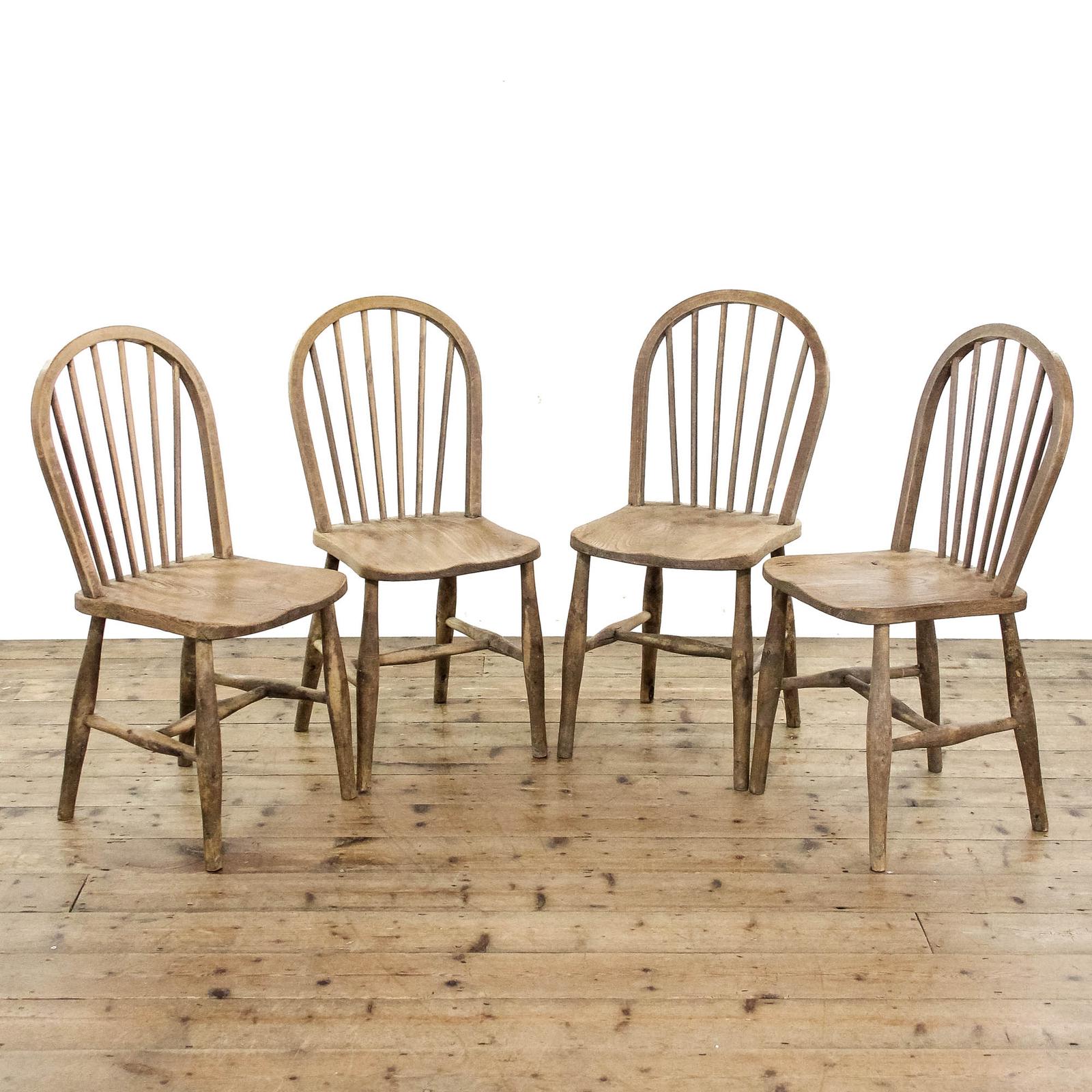 Set of Four Antique Pine Kitchen Chairs (1 of 10) Set of Four Antique Pine Kitchen Chairs (1 of 10)