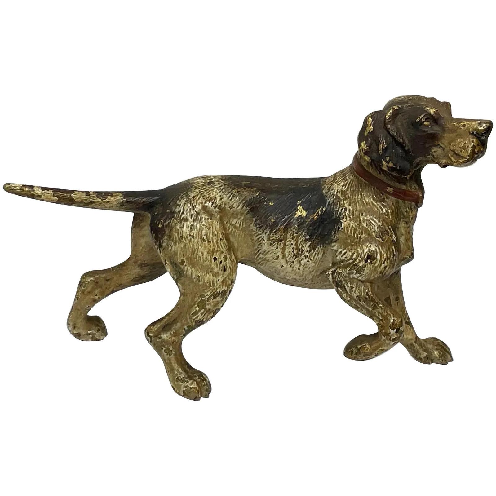 19th Century Austrian Cold Painted Bronze Model Hunting Pointing Dog (1 of 41) 19th Century Austrian Cold Painted Bronze Model Hunting Pointing Dog (1 of 41)