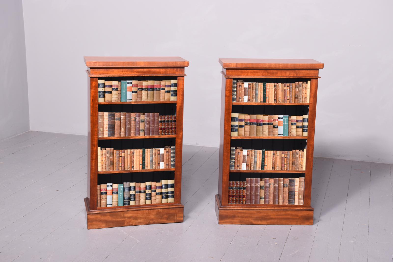 Pair of Victorian Neat Sized, Mahogany Open Bookcases with Adjustable Shelves (1 of 8) Pair of Victorian Neat Sized, Mahogany Open Bookcases with Adjustable Shelves (1 of 8)