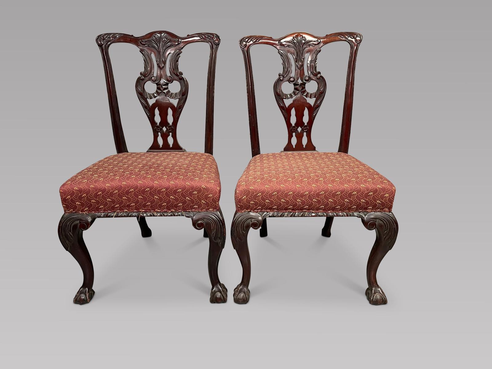 Pair of 19th Century Chippendale Style Chairs (1 of 3) Pair of 19th Century Chippendale Style Chairs (1 of 3)