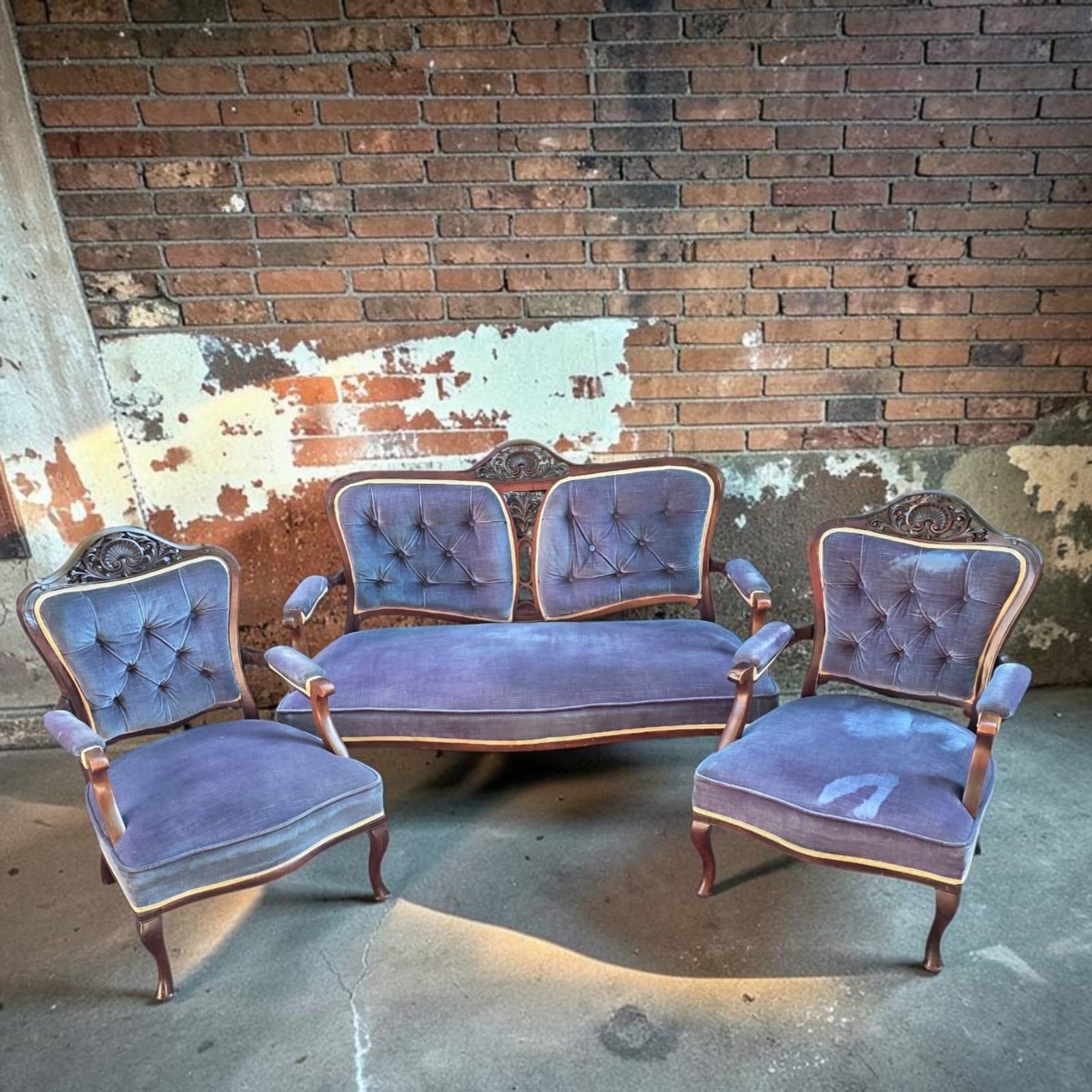 Antique Victorian / Edwardian Carved Three Piece Salon Suite / C1890 (1 of 13) Antique Victorian / Edwardian Carved Three Piece Salon Suite / C1890 (1 of 13)