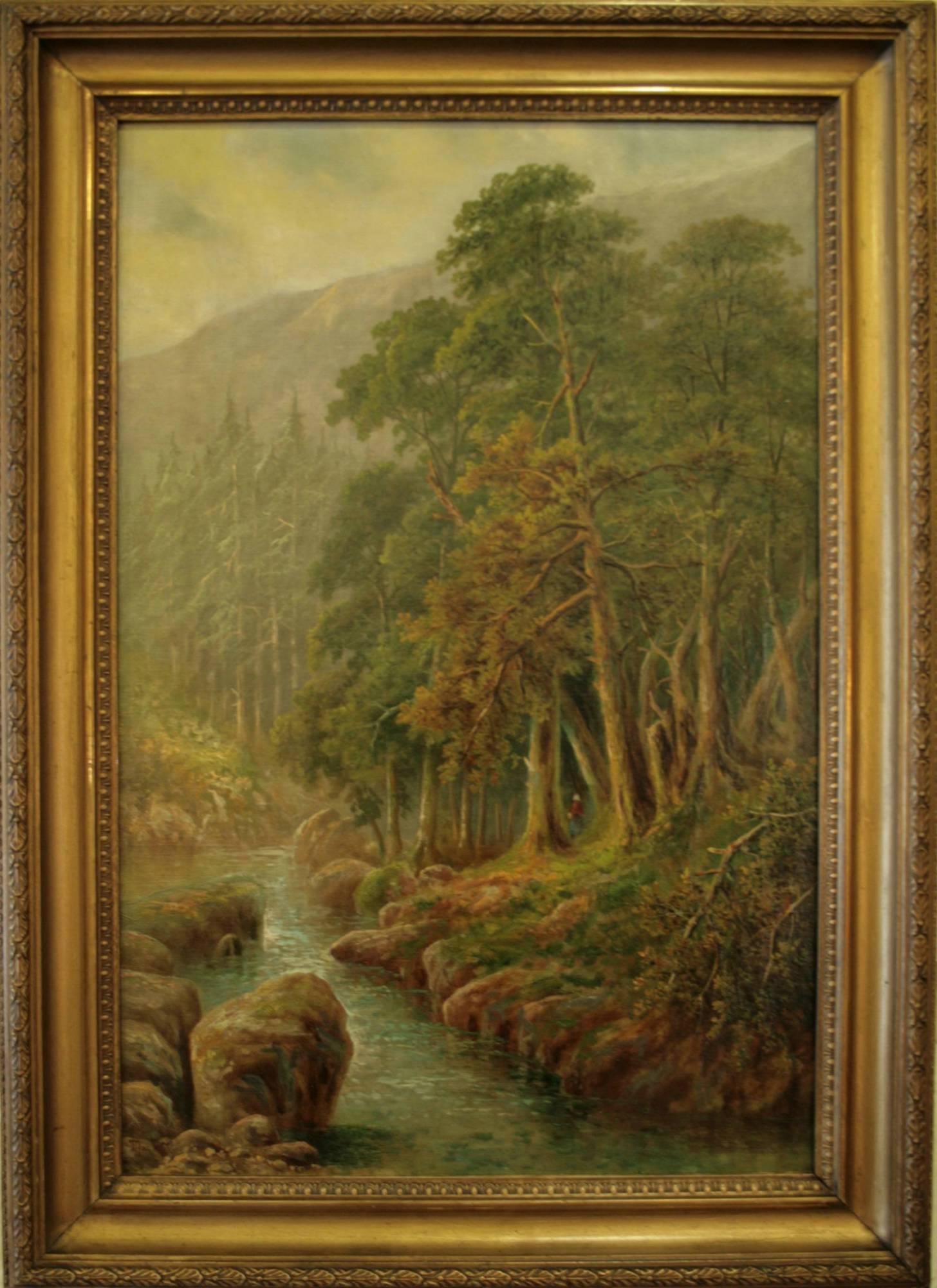 Painting of a Figure Amongst Trees (1 of 1) Painting of a Figure Amongst Trees (1 of 1)