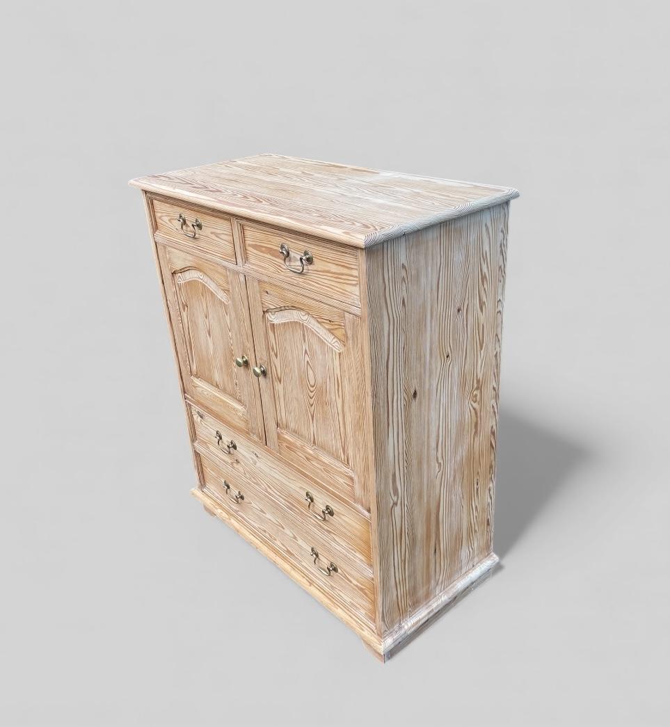 Vintage Pine Cupboard with Drawers, c.1960 (1 of 10)