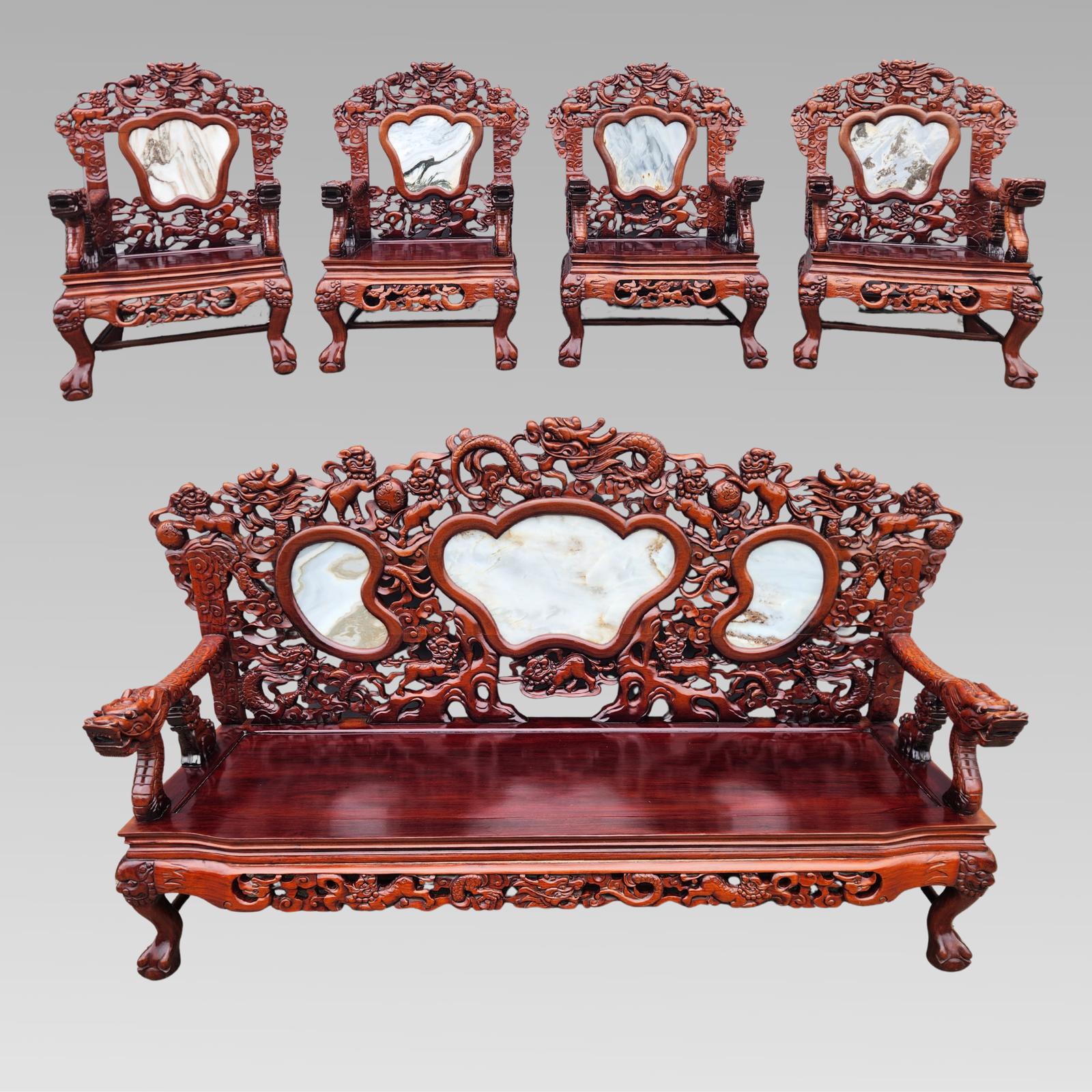 Chinese Hall Bench Armchairs Exceptional Chinese Dragon Oriental Hall Bench or Settle Dining Suite (1 of 18) Chinese Hall Bench Armchairs Exceptional Chinese Dragon Oriental Hall Bench or Settle Dining Suite (1 of 18)
