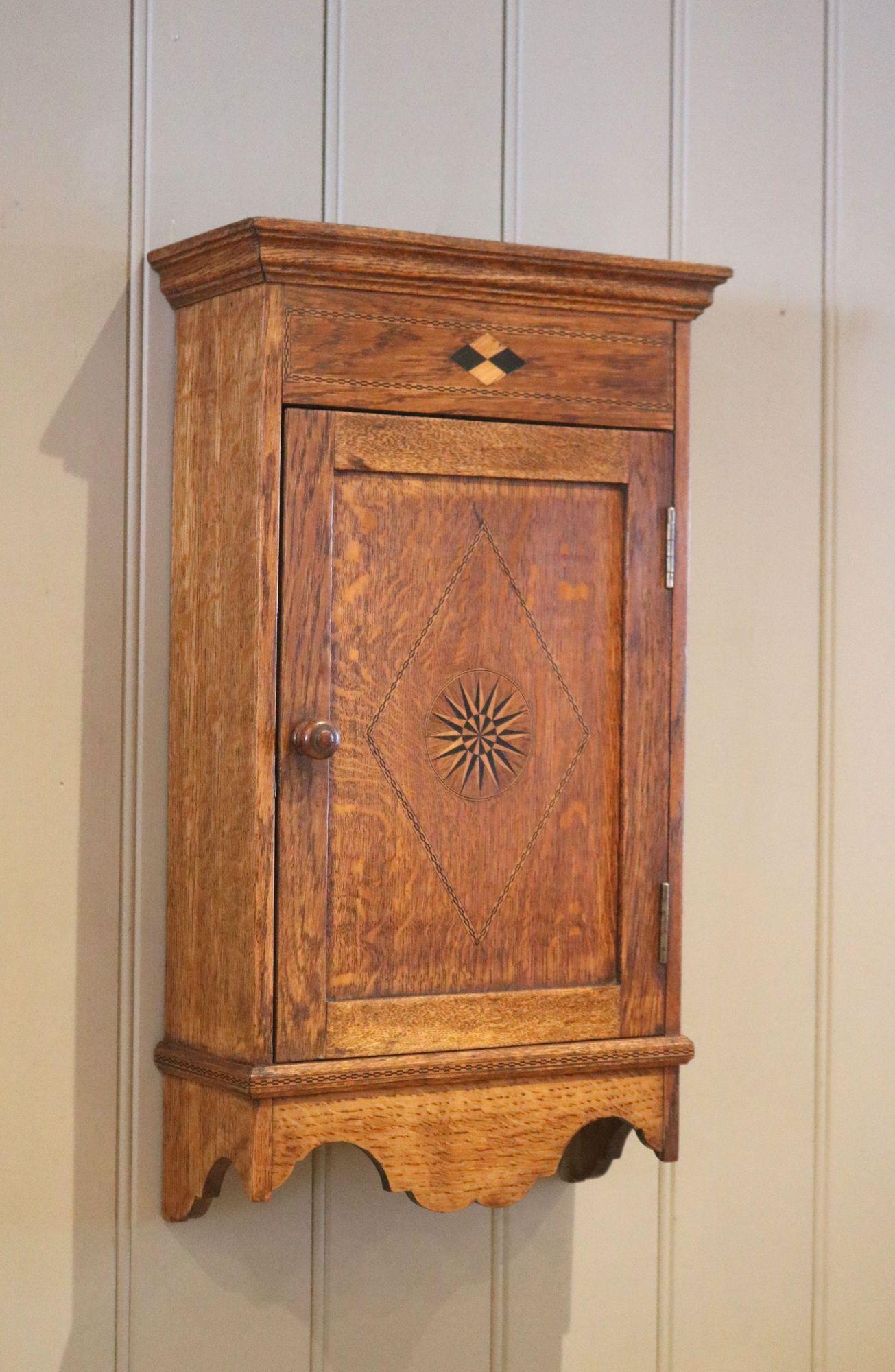 19th Century Oak Wall Cabinet (1 of 9) 19th Century Oak Wall Cabinet (1 of 9)