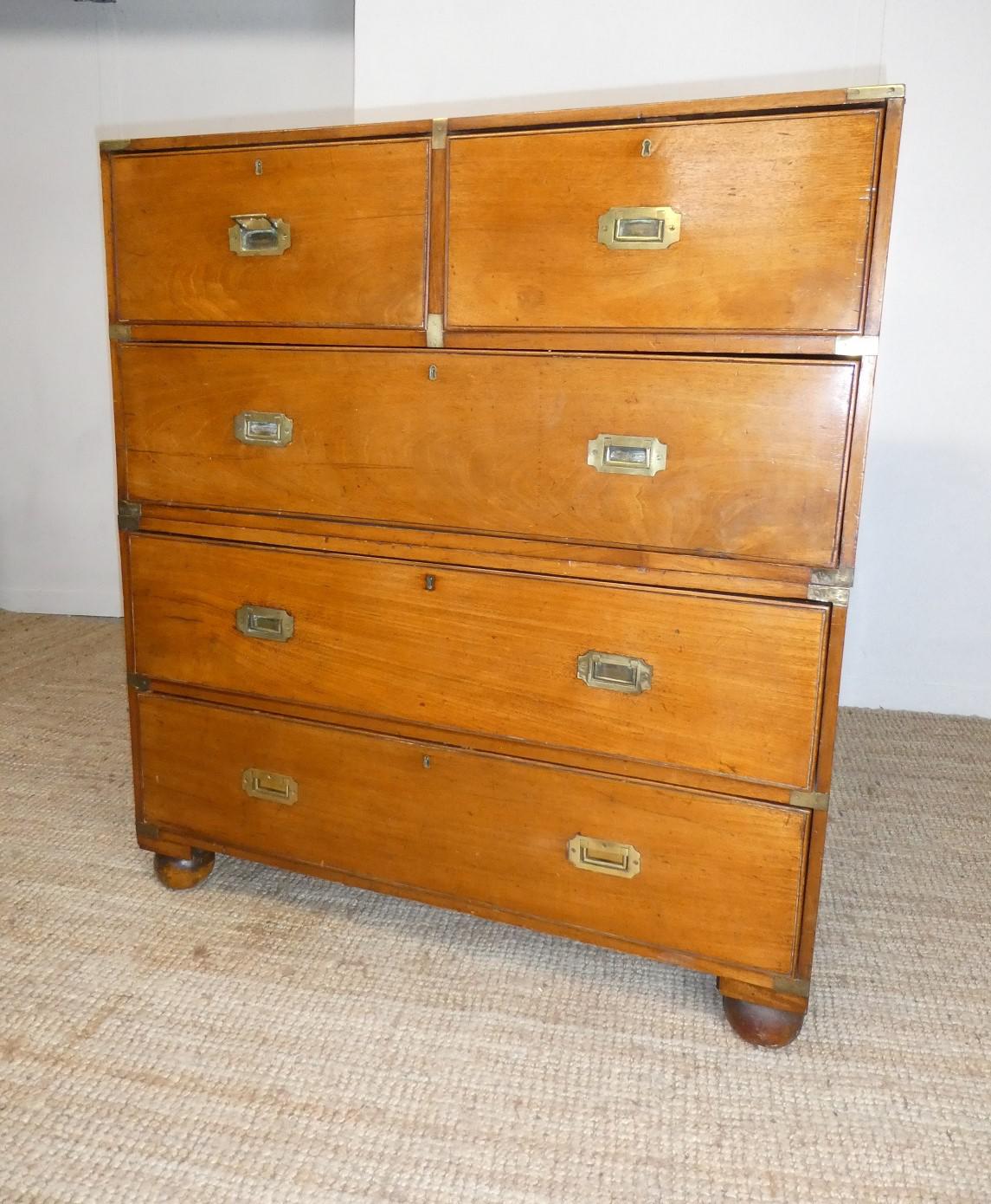19th Century English Military Chest of Drawers (1 of 11) 19th Century English Military Chest of Drawers (1 of 11)