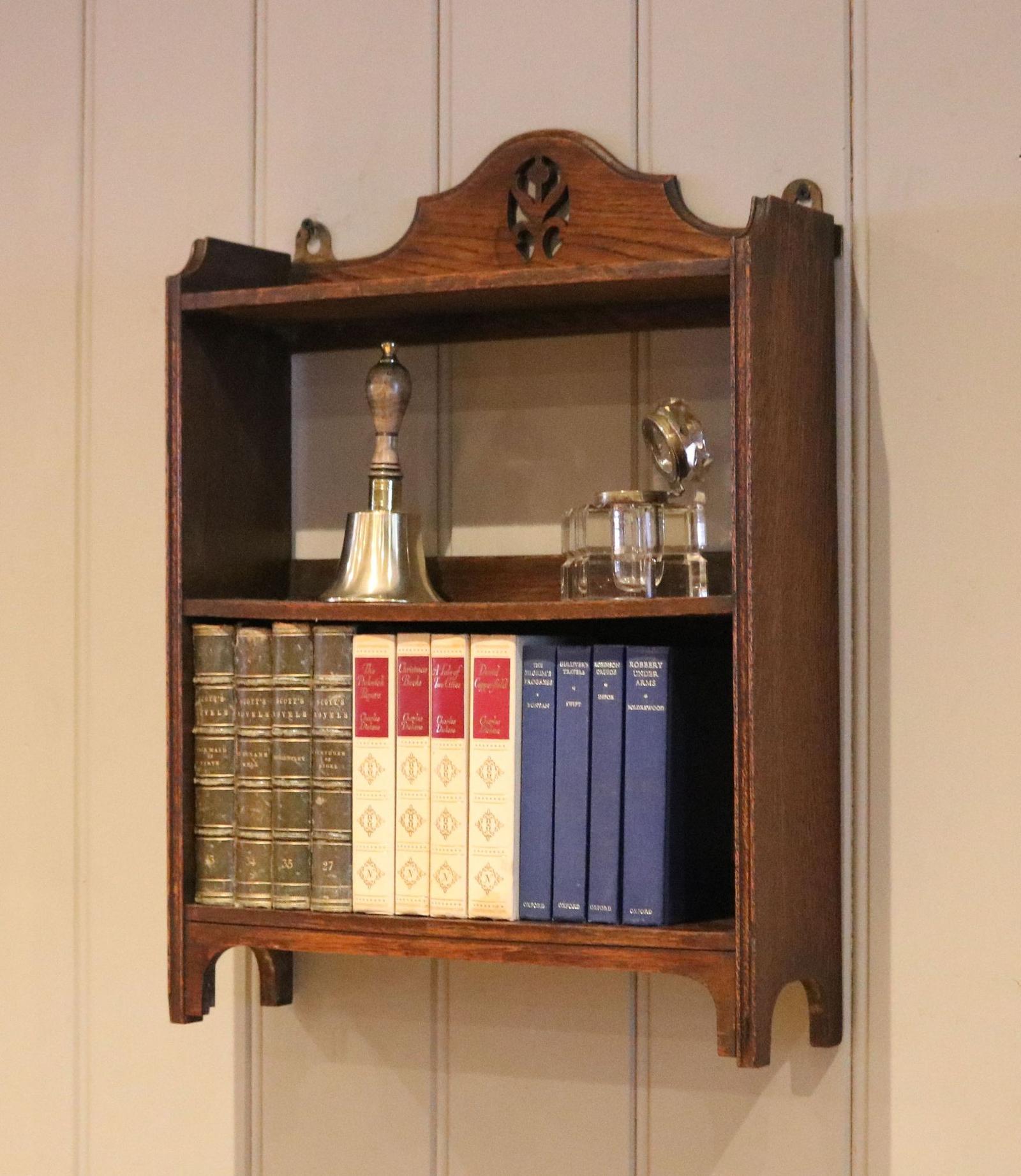 Edwardian Oak Wall Shelves (1 of 8) Edwardian Oak Wall Shelves (1 of 8)