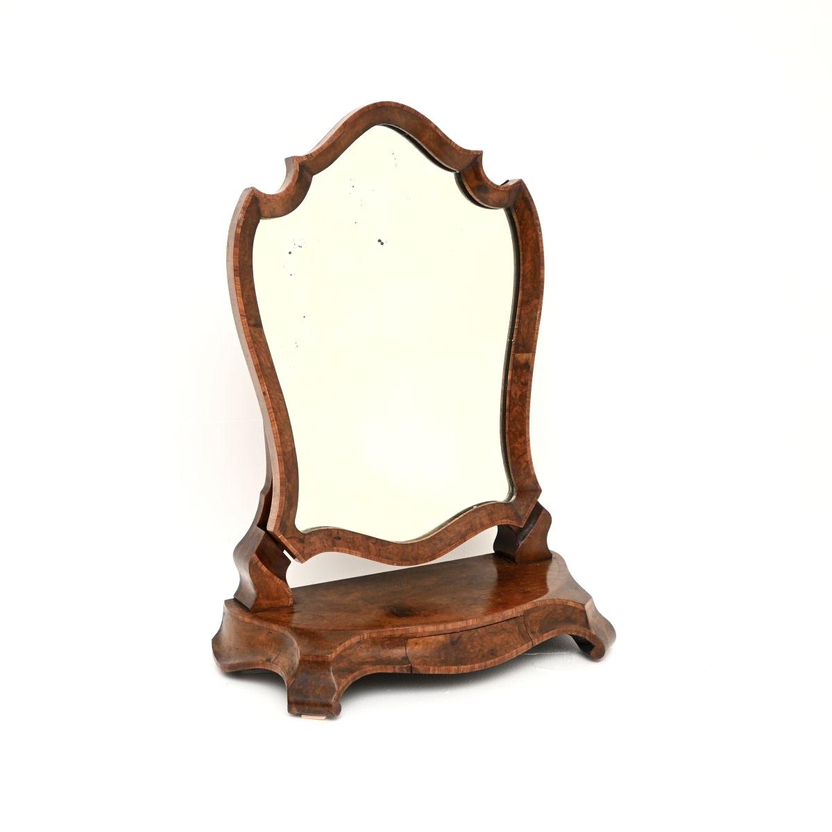 Antique Victorian Burr Walnut Vanity Mirror (1 of 10) Antique Victorian Burr Walnut Vanity Mirror (1 of 10)