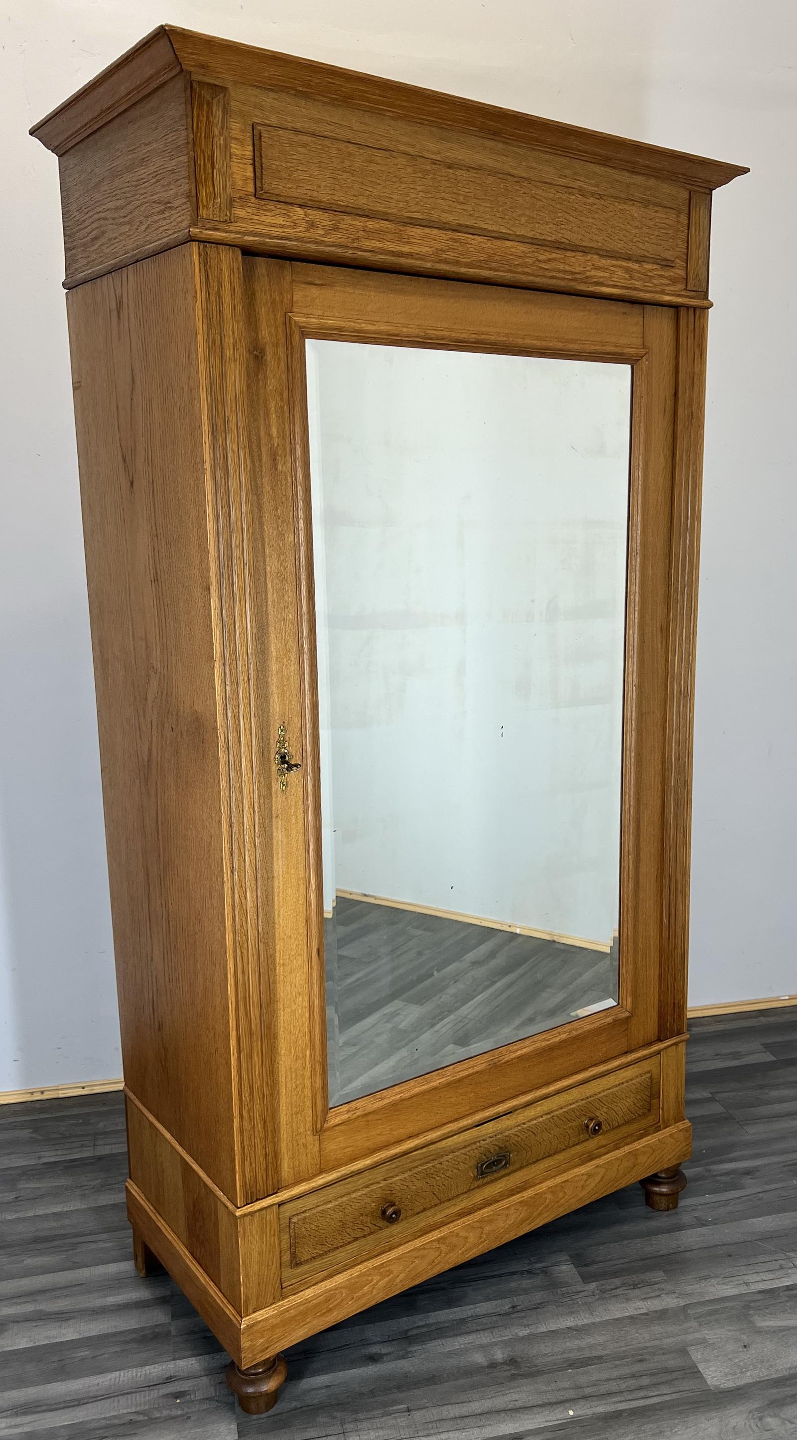 Armoire Wardrobe -antique French Carved Mirrored Wardrobe (1 of 13) Armoire Wardrobe -antique French Carved Mirrored Wardrobe (1 of 13)