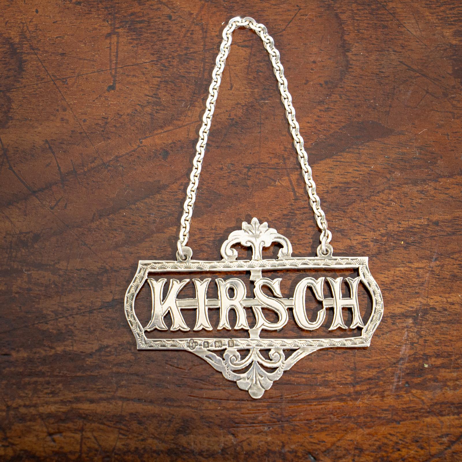 Edwardian Silver Kirsch Label (1 of 6) Edwardian Silver Kirsch Label (1 of 6)