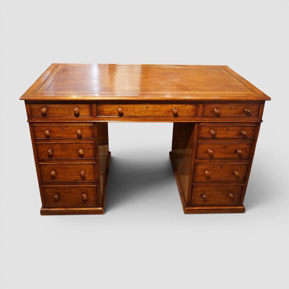 Victorian Mahogany Partners Desk with Rare 11 Drawer Configuration (1 of 7) Victorian Mahogany Partners Desk with Rare 11 Drawer Configuration (1 of 7)