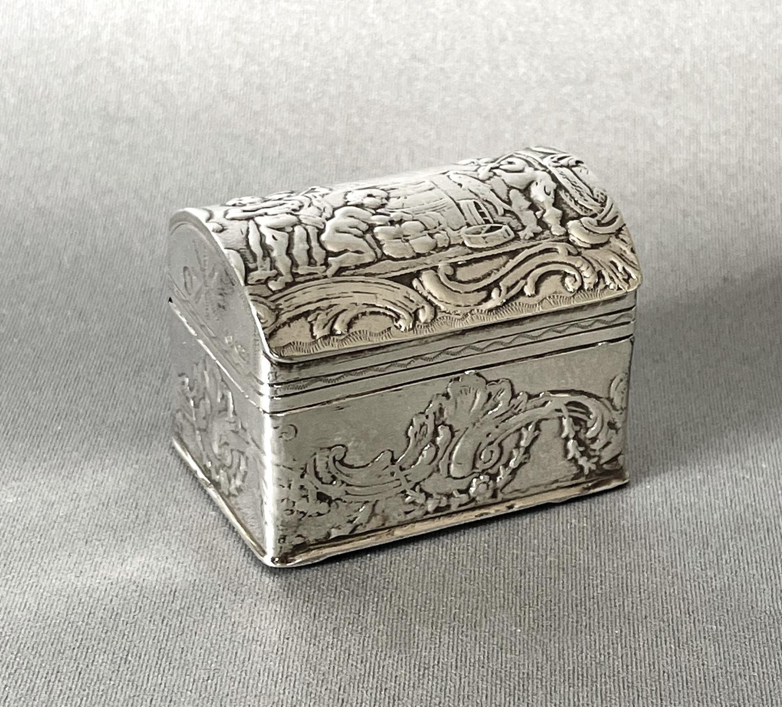 Novelty Dutch Silver Two Ring Box (1 of 12)