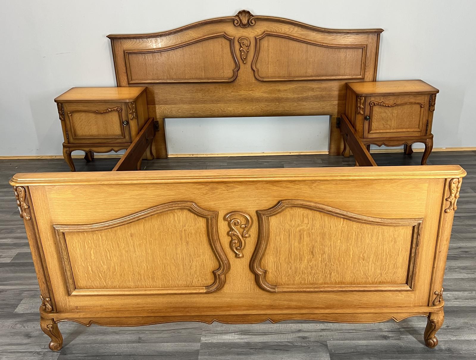 Bed Frame Vintage French Double with Matching Bedsides (1 of 15)