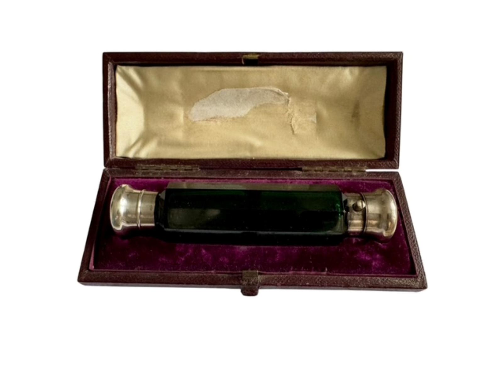 Antique Double Ended Perfume Scent Bottle Sampson Mordan Cased (1 of 14) Antique Double Ended Perfume Scent Bottle Sampson Mordan Cased (1 of 14)
