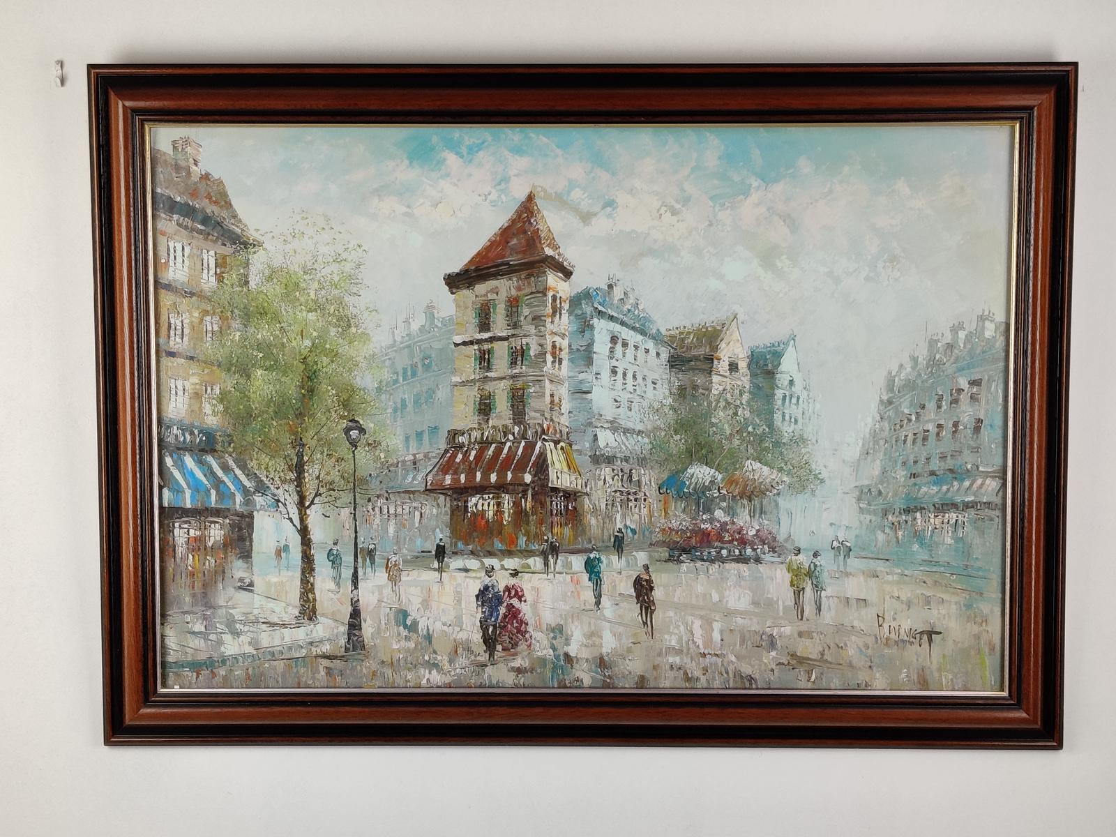 Large Oil Painting - Picture of Paris (1 of 6)