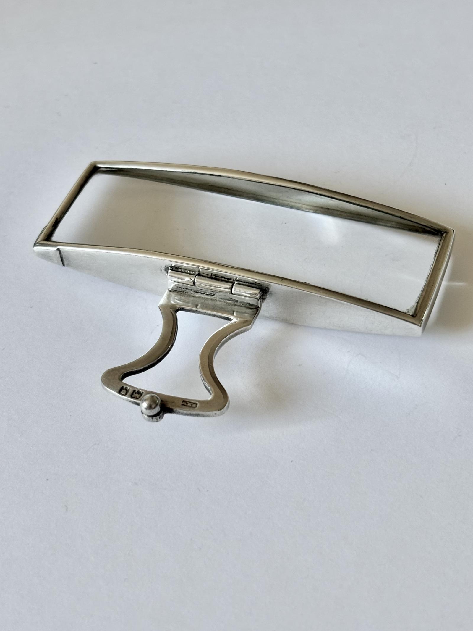 Antique Silver Folding Handheld Magnifying Glass London 1916 Thomas J Watson World War I (1 of 14)